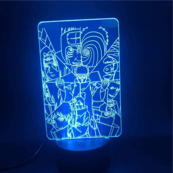 Naruto Kakashi Uchiha Sasuke 3D Illusion Natlampe Sm