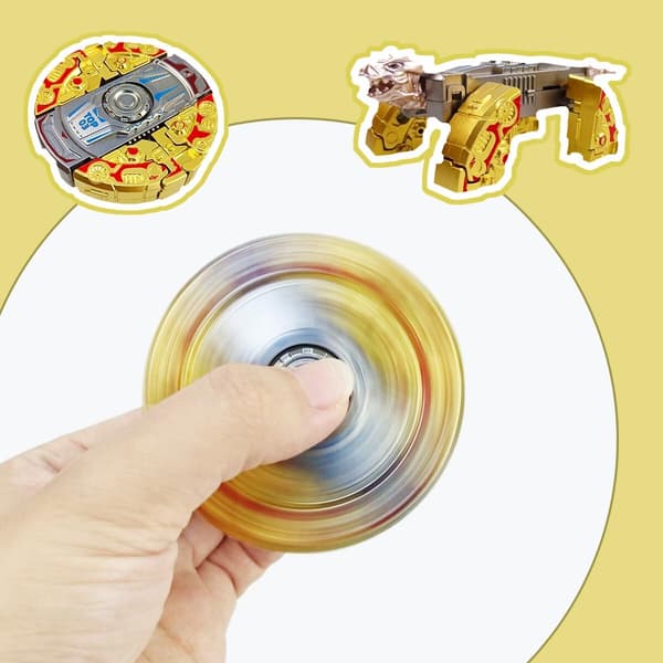 3 stk. transformerbare fidget spinner-leker - transformerbar dinosaur-spinner, stresslindrende sensoriske leker for barn og voksne, bursdagsgave B