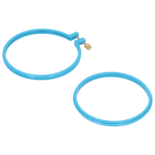 Korssting broderi sirkel plast fargerik ring for DIY kunst håndverk sying 5in