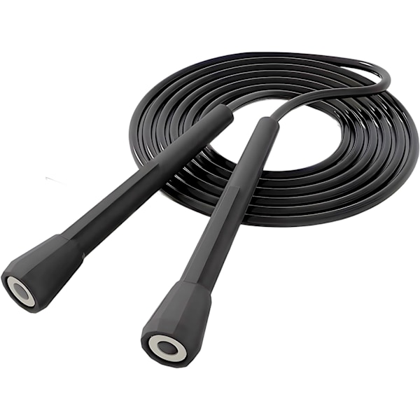 Børnehoppetov - Speed Jump Rope til børn 8-12, letvægts, tangle-fri, justerbar, perfekt til småbørn, voksne begyndere, hoppetov til fitness, forbedre BLACK