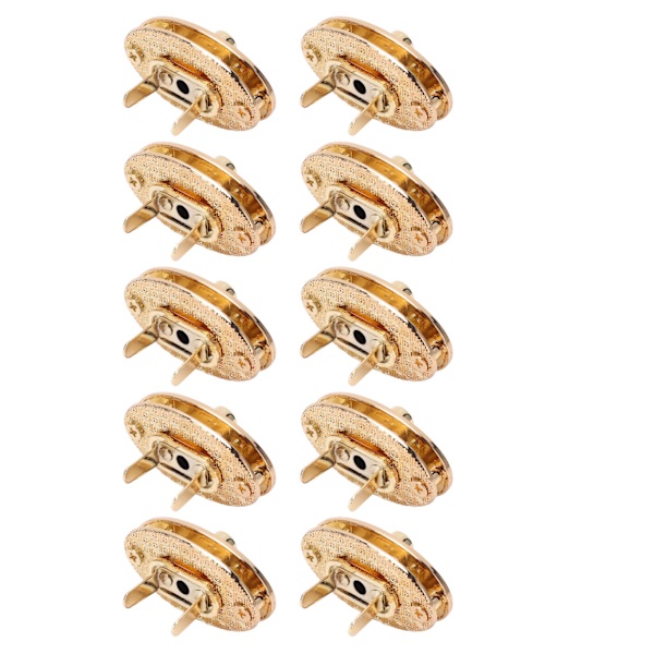 10 stk. Hardware Låsespænde Klassisk Design 4cm Drejelås Spænde Pung til DIY Læderhåndværk Punge Pung