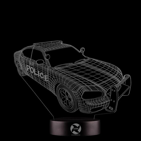 3D Optisk Illusions Natlampe - 7 LED Farveskiftende Lampe