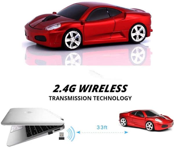 2.4 GHz trådløs bilformet mus 3D optisk gamingmus USB M
