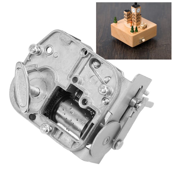 Musikkboksbevegelse 18 toner Avslappende Interessant DIY Legering Materiale Liten Kompakt Roterende Musikboksbevegelse