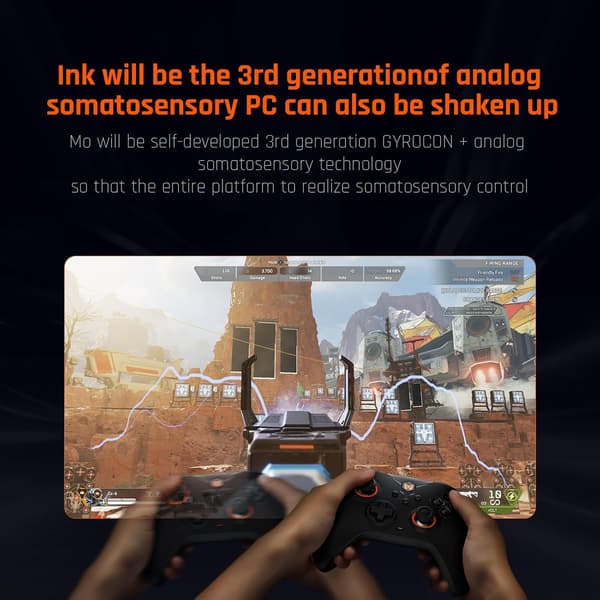 PC-controllere, BIGBIG WON Gale trådløse controllere, bevægelsessigte, Hall-aftrækker, 4 brugerdefinerede knapper, PC-app-spilcontrollere til Switch/PC/iOS/Android Black