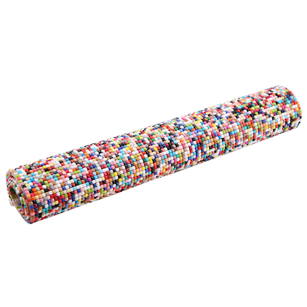 Plast syv-fargets rhinestones trim krystall hotfix strass mesh banding klistremerke applikasjoner ark