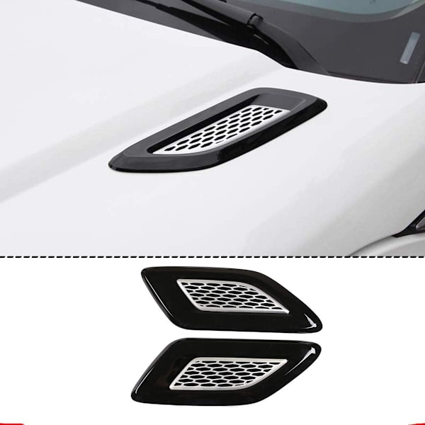 Autodelar Huvudluftutloppsskydd för Land Rover Discovery 4 5 Range Rover Evoque Discovery Freeland 2 - Svart 1 par