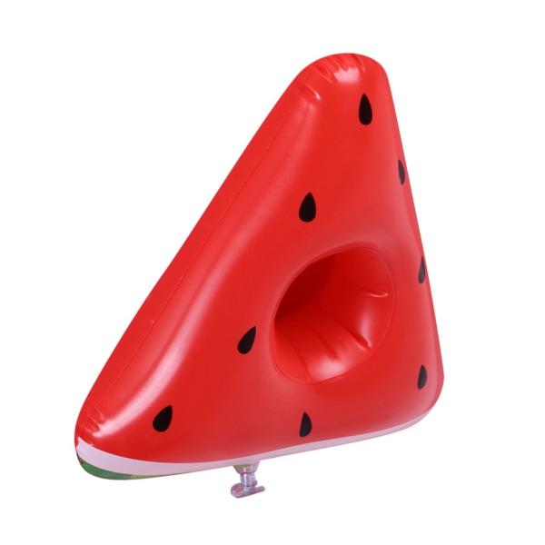 Oppblåsbar drikkeholder for svømmebasseng, vannmelonpizzaformet flyter, vannspill for barn