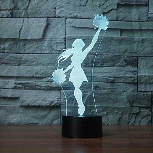 3D Cheerleader Nattlampa Touch Bord Optisk