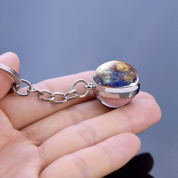 Solsystemets planet nyckelring accessoarer hänge lyser i mörkret Mercury