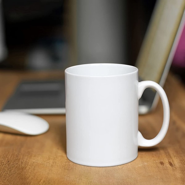 12 OZ Ekstra Stor Keramisk Kaffe Krus, Klassisk Porcelæn Supe