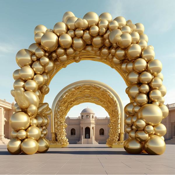 130 stk. metalliske guld balloner i forskellige størrelser 18\" 12\" 10\" 5\" ballonbue guirlande sæt perfekt til fødselsdagsfest, dimission, bryllup, feriedekoration Metallic Gold