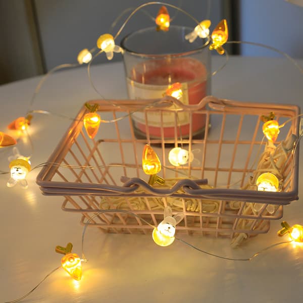 Lights4fun, Inc. Påskhare Kanin & Morot Batteridriven Opera