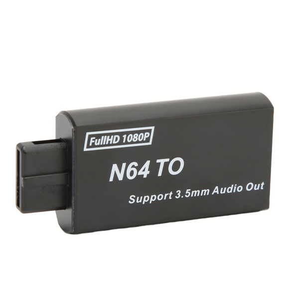 N64-HDMI-muunnin 1080p tukee PAL NTSC -videopeliadapteria 3,5 mm liitännällä