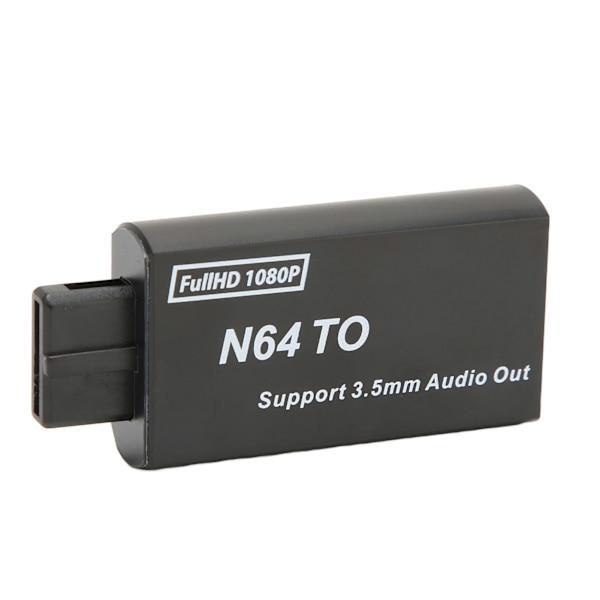 N64 til HD Multimedia Interface-omformer 1080p Støtte PAL NTSC Videospill Adapter med 3,5 mm Grensesnitt
