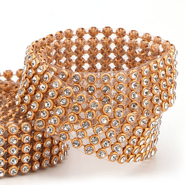 3mm Kristall Rhinestone Kedja Trim Applikation DIY Sömnad Hantverk Kläder Klänning Dekoration (#4)