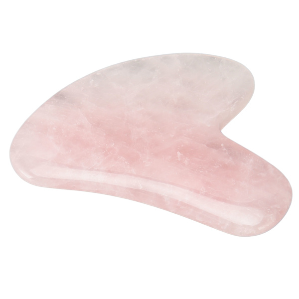 Pink Krystal Skrabebræt Hjerteformet Fremme Blodcirkulation Gua Sha Bræt Guasha Værktøj til Ansigt Hals