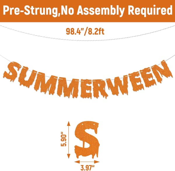 Summerween Banner – Sommer Halloween Festdekor