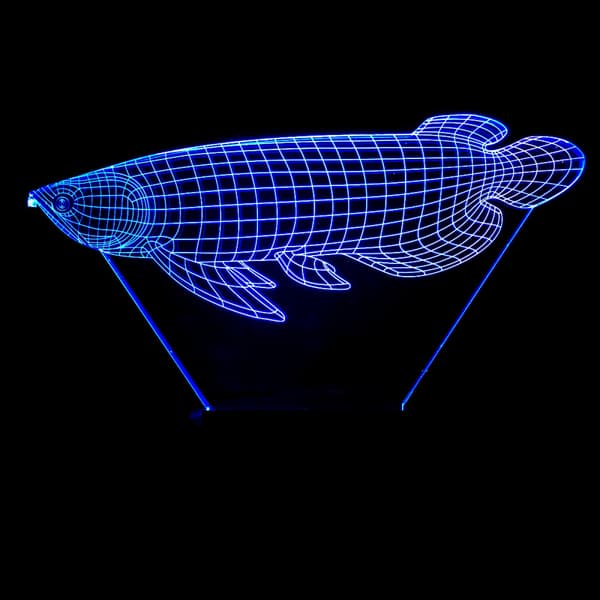 Gullfisk 3D Nattlys med Fjernkontroll og Berøringskontroll, Flere