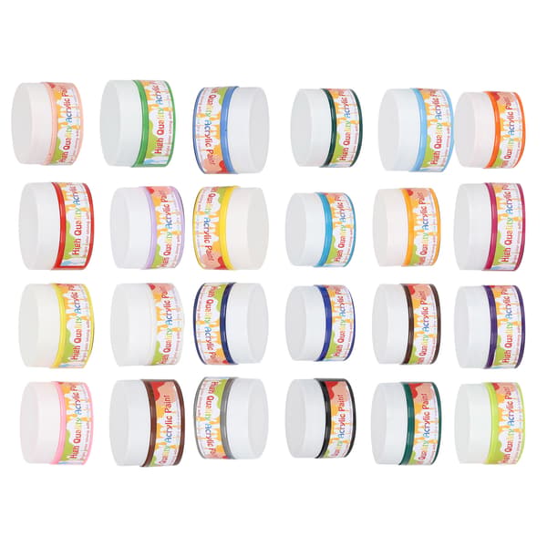 24 färger professionell akrylfärg set DIY ritning måleri pigment konstnär väggfärg