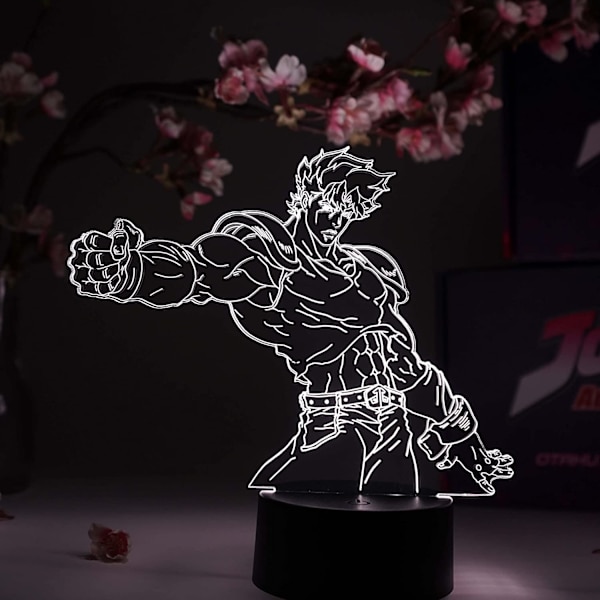 Jonathan Joestar Otaku Lampe – JoJo's Bizarre Adventure – Anime Lampe Figur Natlampe, 16 Farver RGB LED