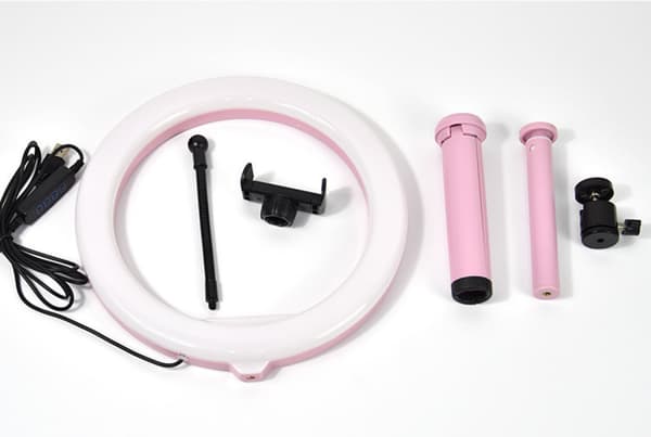 Foto LED Selfie Ring Fill Light 10 tommer Dæmpbar Kamera Pho