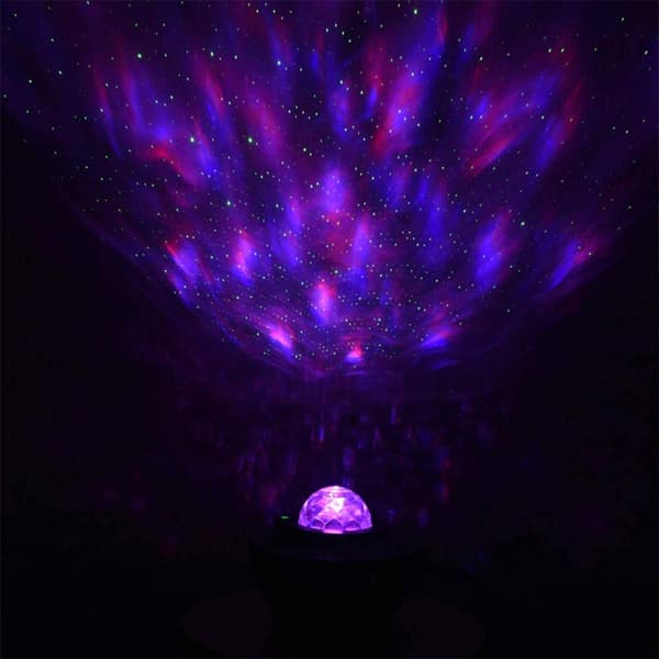 LED Galaxy Projektor Musik Stjärnhimmel Vattenvåg LED P