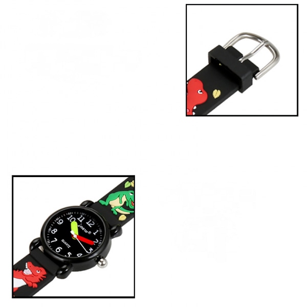 3D Barnklocka, Söt Cartoon Vattentät Klocka Silikonarmband för 2-12 År Gamla Flickor och Pojkar, Bästa Presenten till Barn