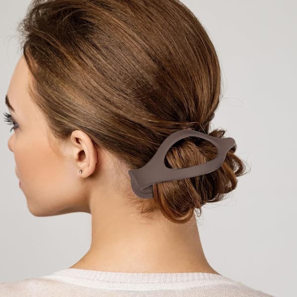 Matte store hårklemmer sæt (6 stk.) – Alligatorclips, andenæbsspænder, neutrale kløclips til kvinder, perfekt til tykt/tyndt hår basic
