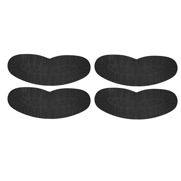 4 par sko gummi forfodssål til kvinder skridsikker skærefast blød fleksibel skosål reparation til sportssko