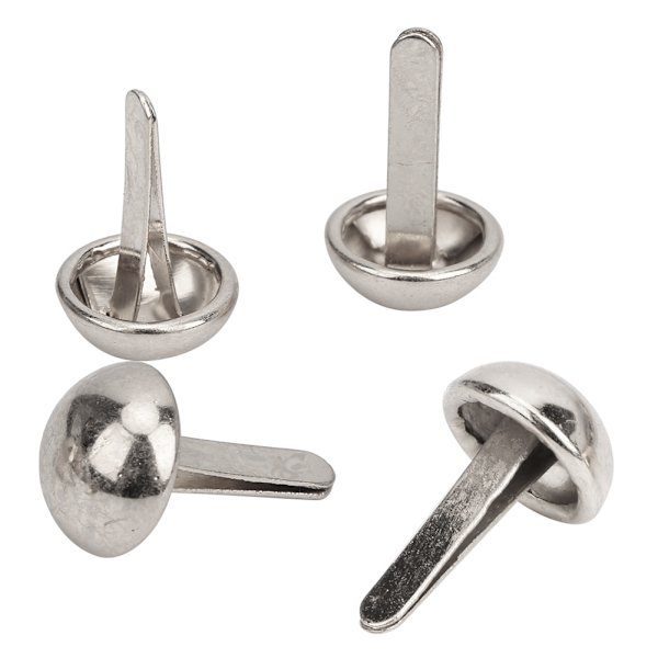 100 stk Soppformet Dekorasjon Nagler DIY Tilbehør for Vesker Sko Hatter Klær (10mm Sølv)