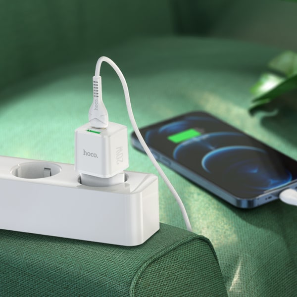 hoco. N20 europeisk standard för iPhone PD20W+QC3.0 laddare c