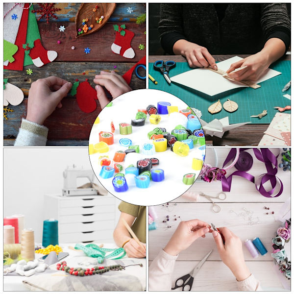 Färgade smältlim konstnärskonfetti glasögon färgad glasyr DIY dekoration material (slumpmässig färg)