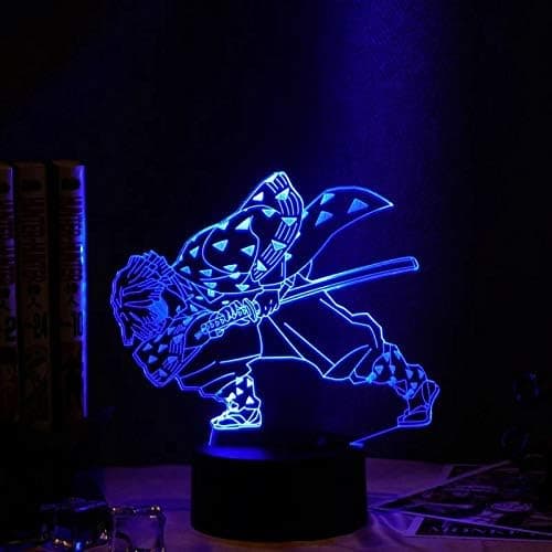 Anime LED Lampe Nattlys Illusjonslys Demon Slayer Tanji