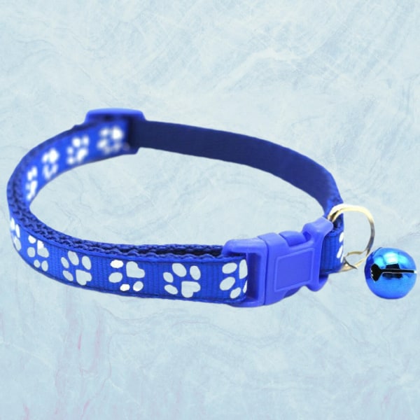 Hundhalsband Andas Nylon Pet Halsband Justerbar Liten och Dark Blue