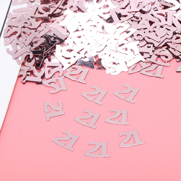 60g syntymäpäiväkoriste konfetti maisema setti lisävaruste PVC koriste konfetti (21 )