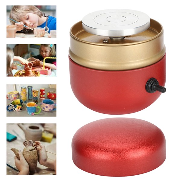 Mini elektrisk keramikmaskin för keramik, potterskiva, gör-det-själv-verktyg för barn