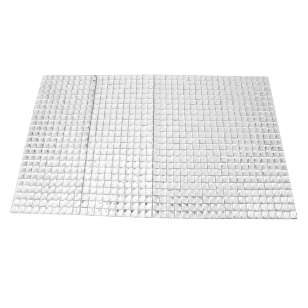 24*40cm Hotfix Rhinestone Sheet Banding Mesh Trim Sheet DIY Dekorasjon Tilbehør(Square 8mm)