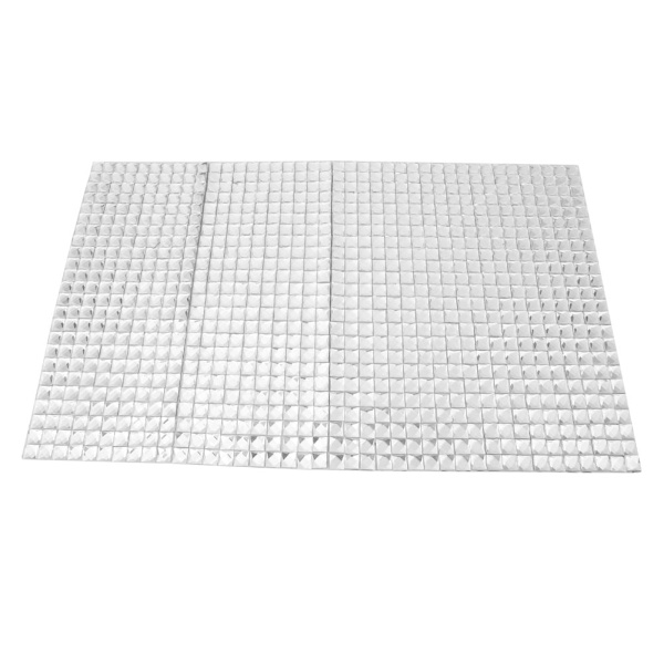 24*40cm Hotfix Rhinestone Sheet Banding Mesh Trim Sheet DIY Dekoration Tillbehör(Square 8mm)
