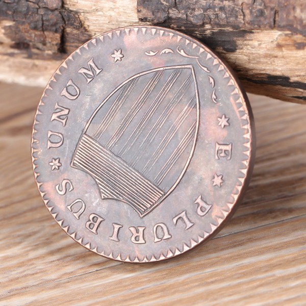 1787 USA Amerikansk Messing Sølv Dollar Vintage Mindemønt Samling Mønt