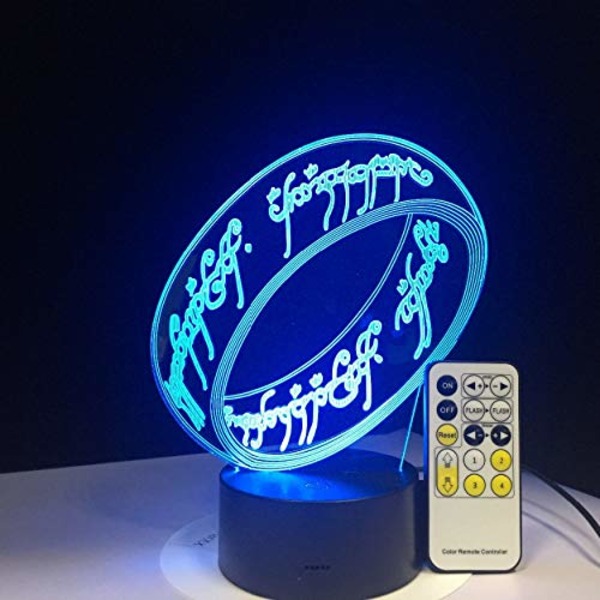 Sagan om ringen 3D-lampa Barngåva Touch Night Light