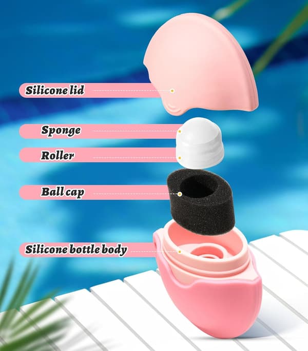 Solcremeapplikatorsvamp – Blød solcremebørste til nem og jævn helkropspåføring
