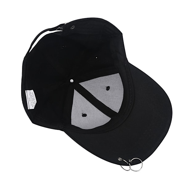Unisex-urheilulippis, Snapback-juoksu, baseball, ulkoilu, kaareva, säädettävä, kesälippis, musta
