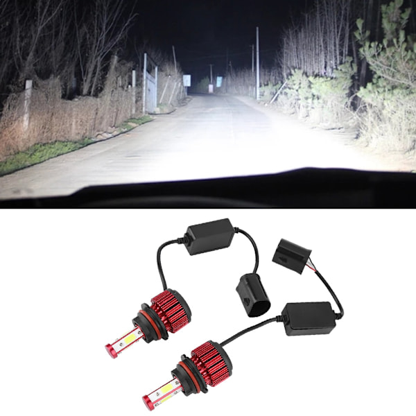 1 Pari X6-COB Auton LED-ajovalot H4 H7 H11 H13 5202 9004 9005 9006 9007 9012 Päävalo (9004)