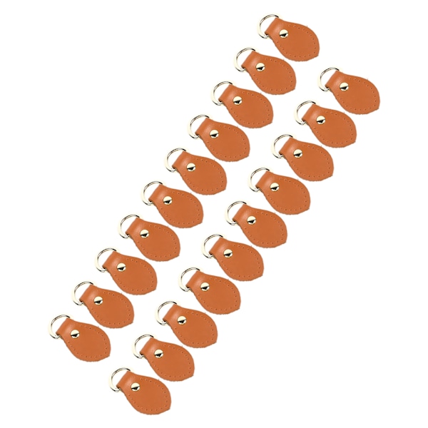 20 set läder D-ringar för handväska Äkta läder D-ringar Handväsktillverkningstillbehör för läder Crossbody-väska Hantverk Claybank