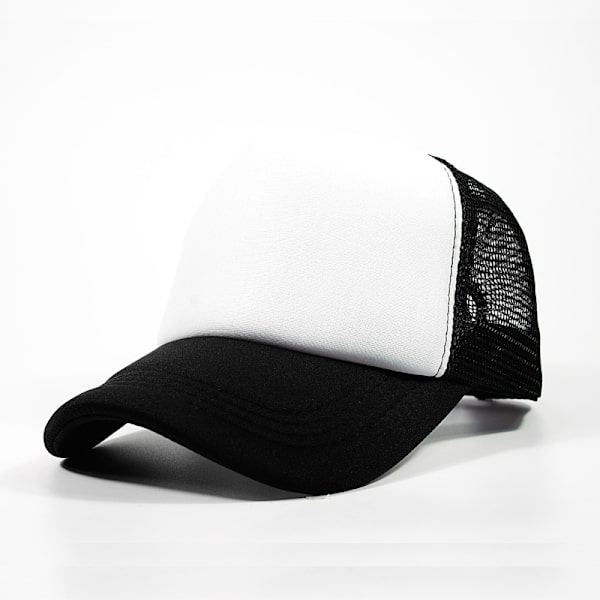 Tvåfärgad Trucker Hat Sommar Mesh Cap med Justerbar Snapbac U
