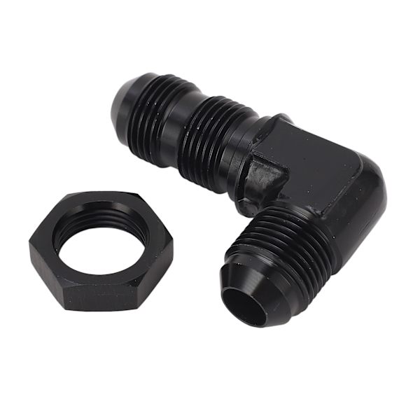 90 Graders 8 AN Flare Bulkhead Adapter Genanvendelig Flare Slange Union Bulkhead Adapter med Møtrik