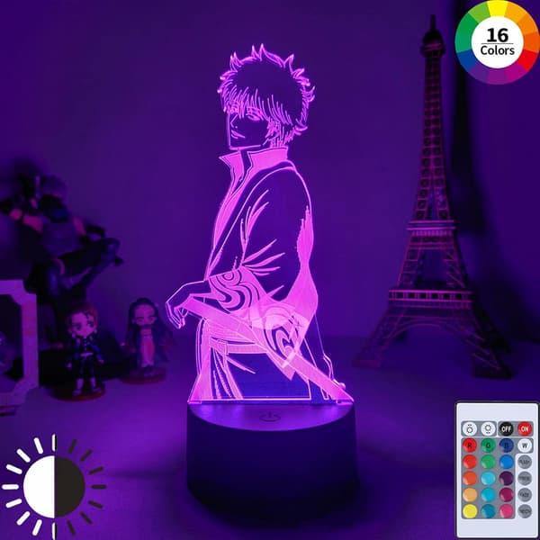 Akryl 3D Lampe Anime Nattlys Skulptur Lampe Belysning fo