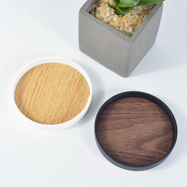 Värmeisolerad koppunderlägg minimalistisk stil rund PVC te C