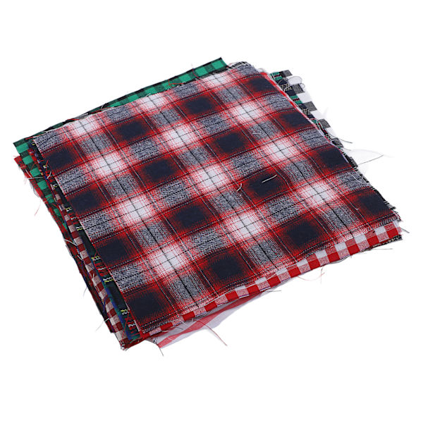 20 kpl ruudullinen kangas 25x25cm Rikas kirkkaat värit Klassinen kuvio Pehmeä hengittävä Haalistumaton Kestävä Laajalti käytetty käsityökangas